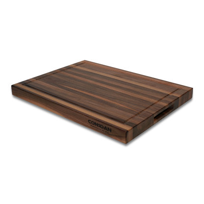 CONSDAN Wood Cutting Board, Black Walnut