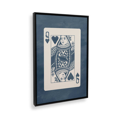 Denim Queen Card Canvas Print