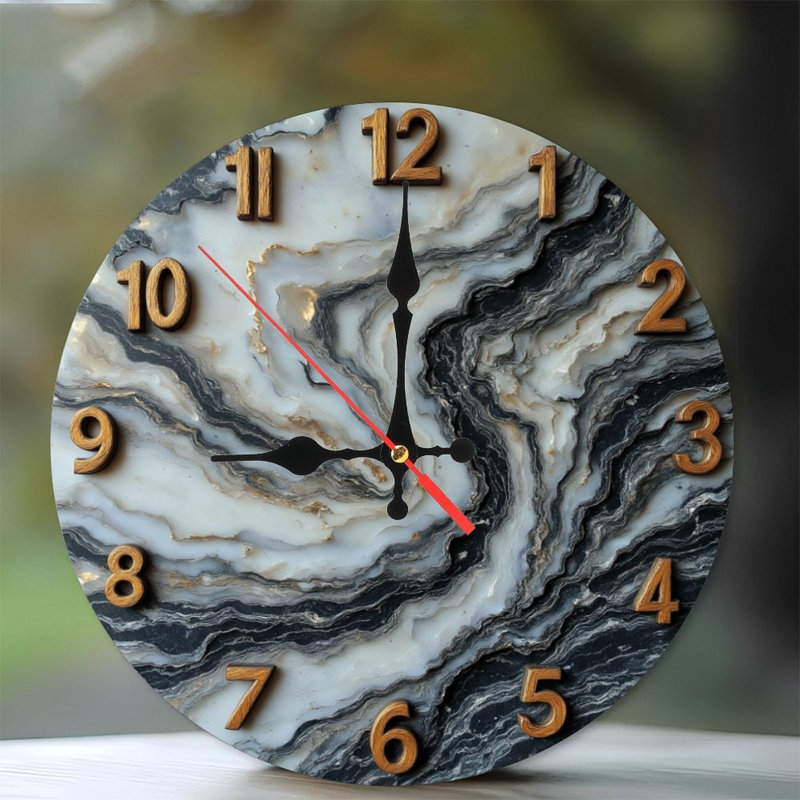 Horloge murale en marbre