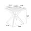 Table en fonte d'aluminium durable