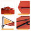 Parasol de patio à double plateau 11 pi avec base - élégant et durable-176780022