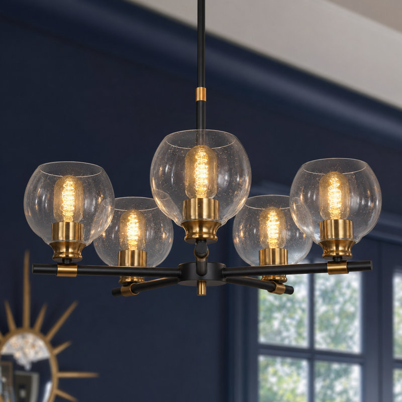 Luminaire suspendu pour îlot de cuisine 5 lumières