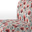Fauteuil de chambre rembourré Red Coastal Elegance