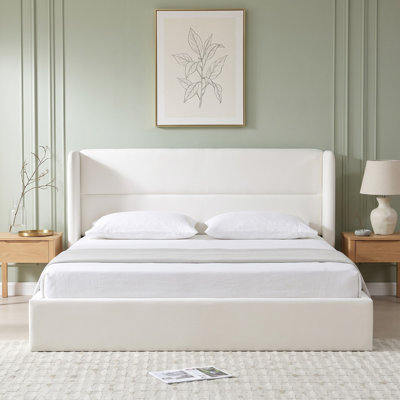 Lit plateforme tapissier avec rangement Gaillarde