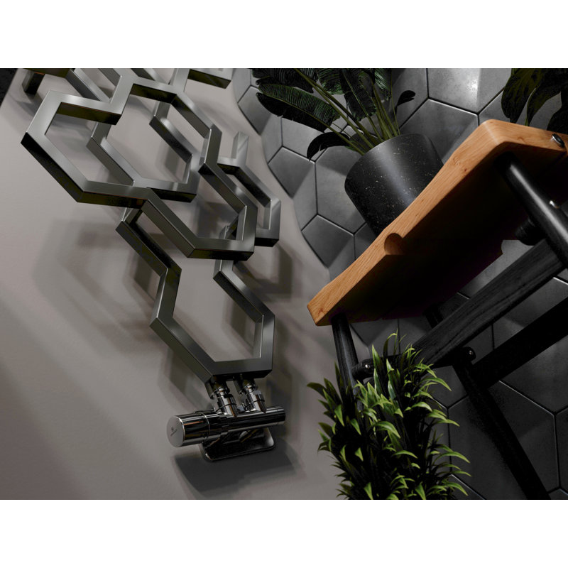 Hex Vertical Designer Radiator 1700Hx573W, Grey
