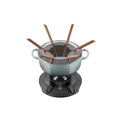 Le Creuset Enameled Cast Iron Alpine Signature Fondue Set, 2.5 qt. - Sea Salt
