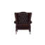Upholstered Full Grain Leather Wingback Chair-75262735