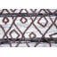 Tapis en polyester blanc et noir 8 x 10 directions