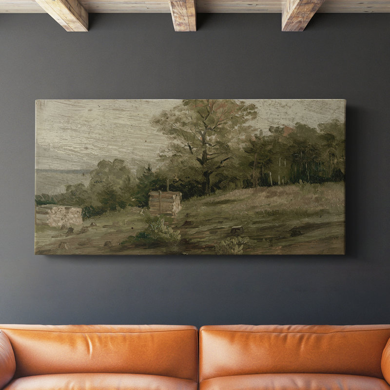 Série paysage - DCCCLVI - Toile tendue avec châssis - Prêt à accrocher, H 20 po x l 40 po