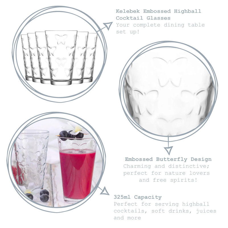325ml Highball Glass, 6