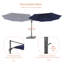 Parasol en porte-à-faux 11 pi avec base Cathleen-2123398298