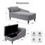 Chaise longue de rangement en velours Eastham-1395053786-1395031066