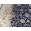 Tapis en laine noir/brun 8 pi 1 po x 9 pi 10 po one-of-kind à la main noué la Sylvie