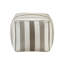 Repose-pieds pouf carré moderne en tissu jacquard avec fond antidérapant multicolore-134452917