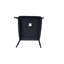 Ensemble de 4 chaises en cuir d'unité centrale - noir, 16,5 po x 16 po x 39,71 po, capacité jusqu'à 280 livres, ensemble de 4 fauteuils en cuir, capacité de poids de 280 lb
