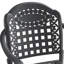 Ensemble de 3 meubles de patio en aluminium coulé avec coussins bleus-1882041008