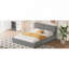 Lit plateforme tapissier grand format en velours-574809004