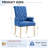 Amdad Tufted Upholstered Fabric Dining Chair with Arms-2126655310-2116762405-2134416179