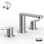 8 In. Waterfall Widespread 2-Handle Bathroom Faucet With Pop-Up Drain Assembly In Brushed Nickel