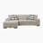 Odesser 115" W 2-Piece Chenille Sleeper Sectional-1083233647-1138026911