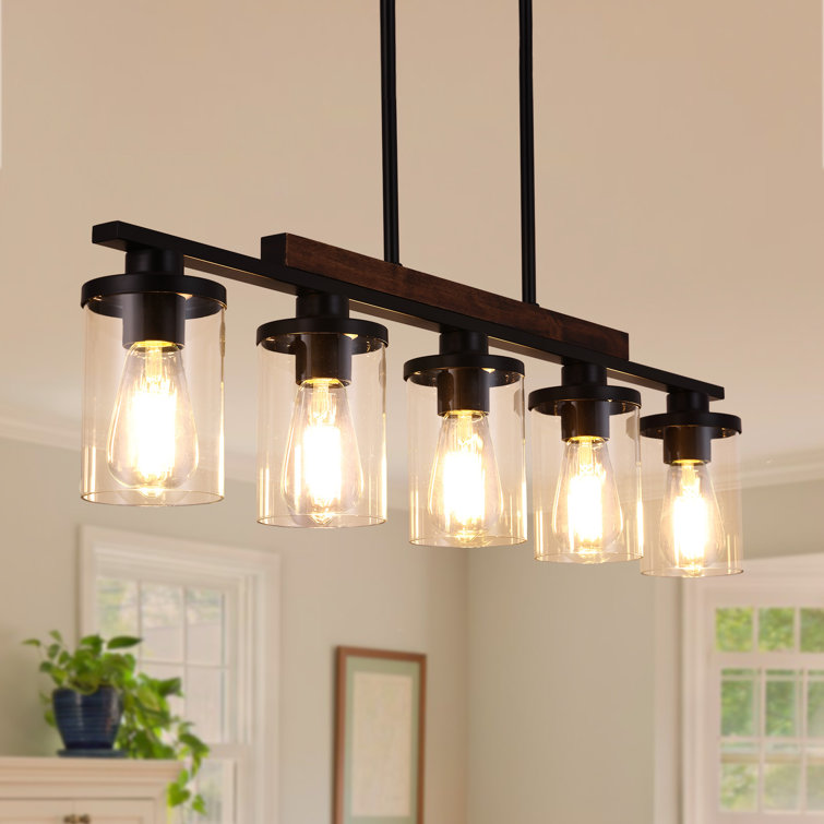 5 - Light Kitchen Island Jar Pendant