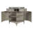 Commode demi-lune en lin Signature Designs Zeitgeist