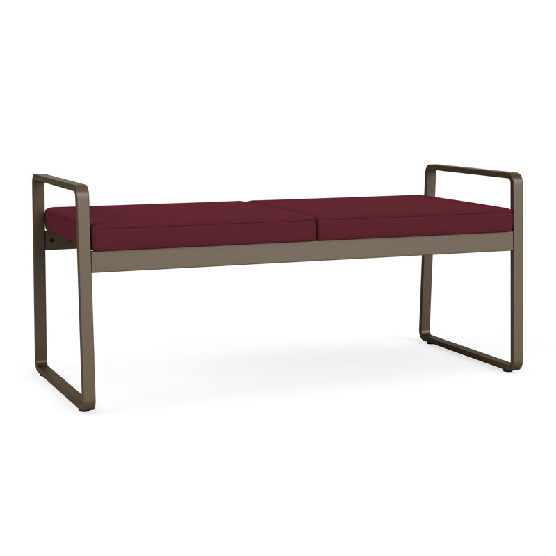 Banc en métal Gansett, Bronze, Vin Visite Libre- Tissu uni