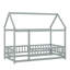 Lit double en bois pleine grandeur, lit maison avec structure de toit-1399137829-1399137827