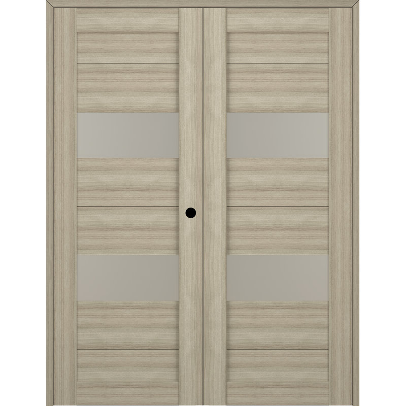 Porte double standard Berta, 55,5 po x 95,24 po, Shambor, Gauche