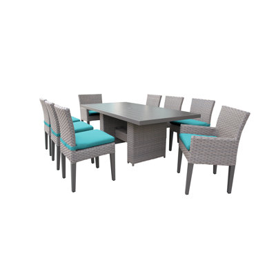 Rochford 9 Piece Patio Dining Set with Cushions