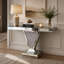 39.17 " W Glass Top Console Table
