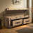 Tan Extra Large Canvas Accent Trunk