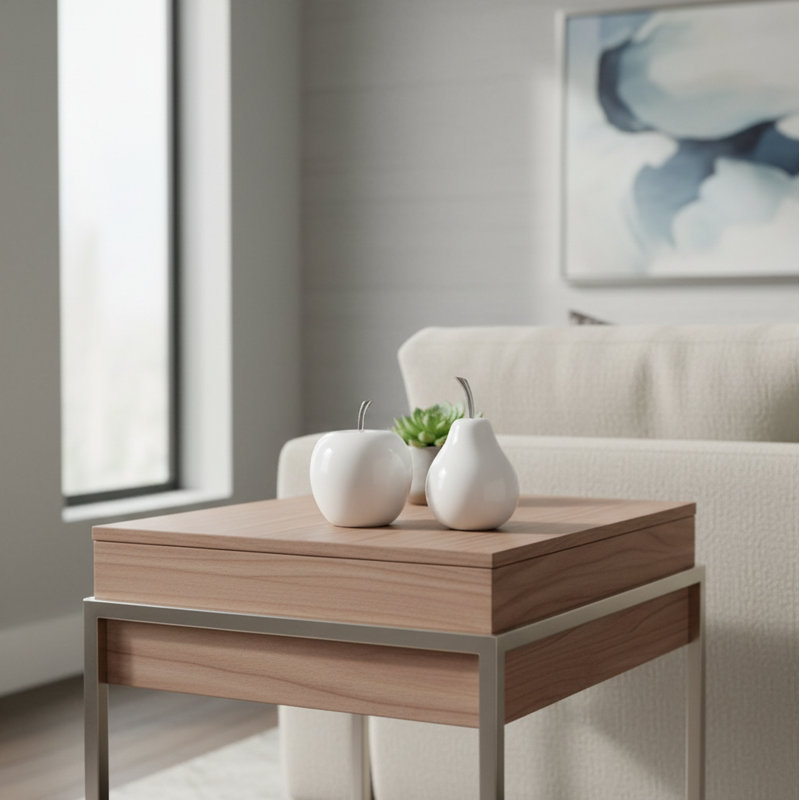 Sculpture de table Annebelle, H 5,5 po x l 4 po x P 4 po, Blanc