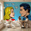 Murale Pop Art Illustration de papier peint moderne-2021141273-2021141276