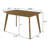 Kayri Rectangular Dining Table in Brown