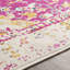 Tapis floral ivoire / rose Fleeman-1851292339