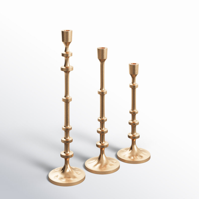ABACUS TAPER HOLDERS, Gold