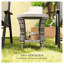 Table d'appoint, table basse d'extérieur en osier-1717022556