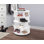 4-Tier Rotating Lazy Susan Shoe Rack, 360° Revolving Shoe Storage Organizer for Closet Entryway Bedroom Hallway