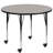 Goddard Mobile Round Laminate Activity Table with Height Adjustable Short Legs-40480848-12526354