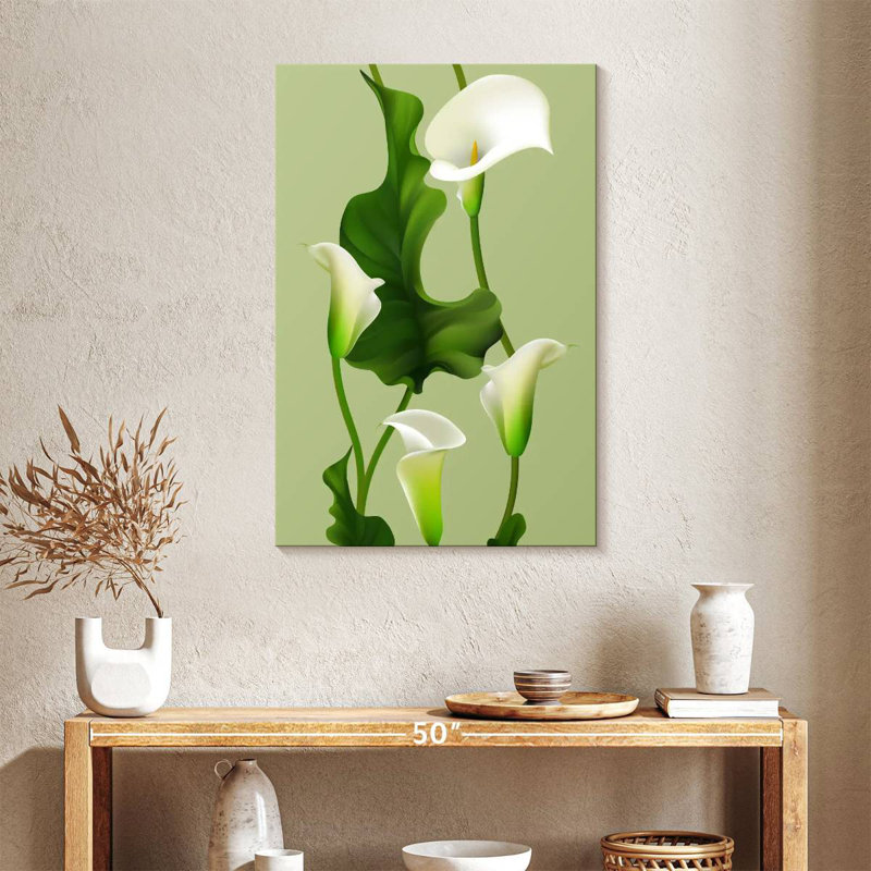 Harnek lys Calla blanc, H 36 po x l 24 po