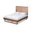 Lit plateforme en bois à finition brun noyer Johnita (grand)-820248850