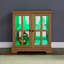 Magnifique vitrine exquise avec une touche antique et une tablette réglable