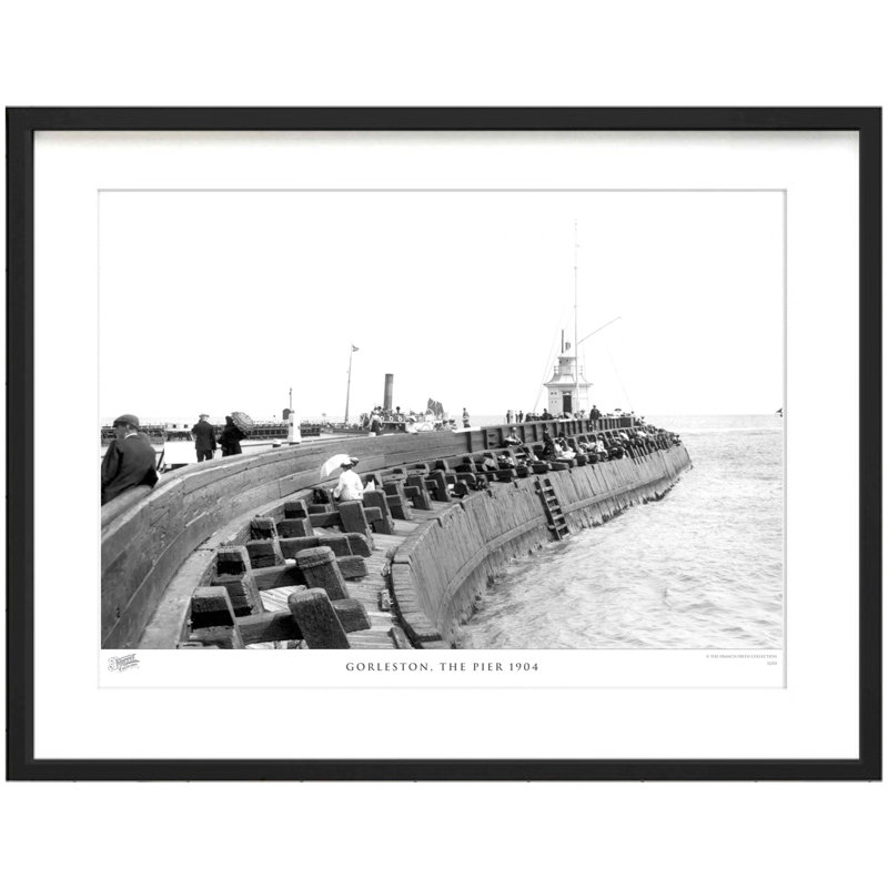 Gorleston, The Pier 1904 by Francis Frith - Single Picture Frame Print, 28cm H x 36cm W x 2.3cm D