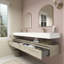 Ensemble de meuble-lavabo double mural 84 po Alysa-71095564