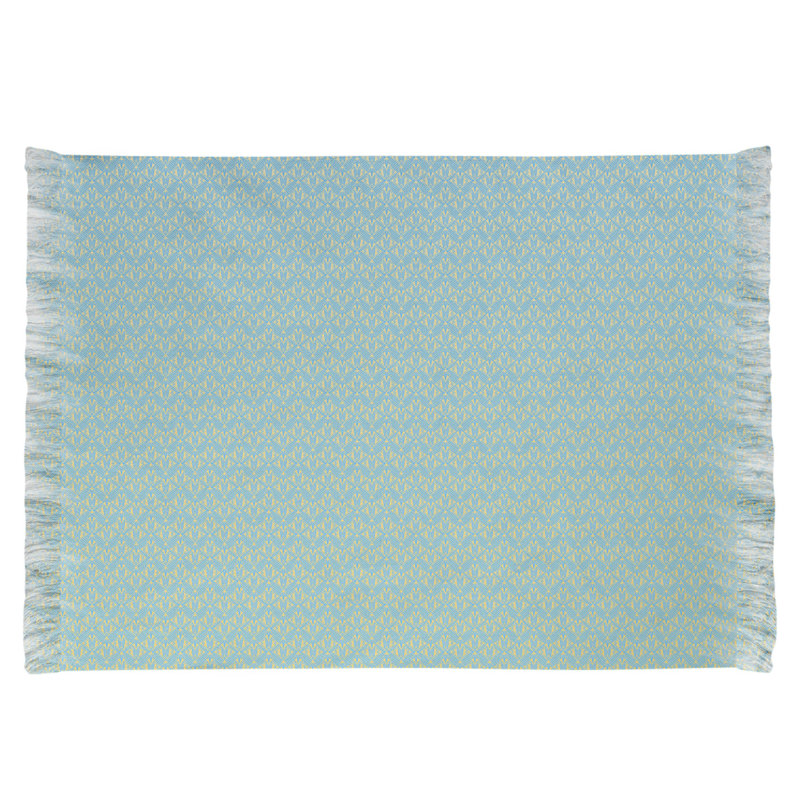 Tapis bleu art déco classic Mcguigan, Non