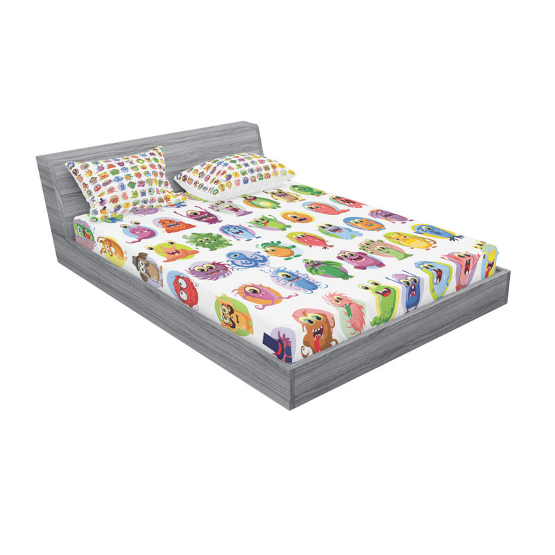 Microfiber Sheet Set, Queen Sheet Set with Fitted Sheet