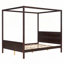 Lit plateforme à baldaquin en bois-566957951