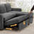 81" Sectional Sleeper Sofa, Pull Out Couch Bed With Storage, 2 In 1 L-Shaped Sofa Bed With Storage Chaise For Living Room, Apartment, Small Space-629757558