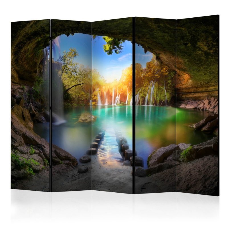 Stockport 225cm W x 172cm H 5 - Panel Folding Room Divider